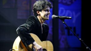 Stephen Sanchez performs during the 65th GRAMMY Awards - Emerging Artist Showcase (GRAMMY HOUSE) on February 01, 2023 in Los Angeles, California.