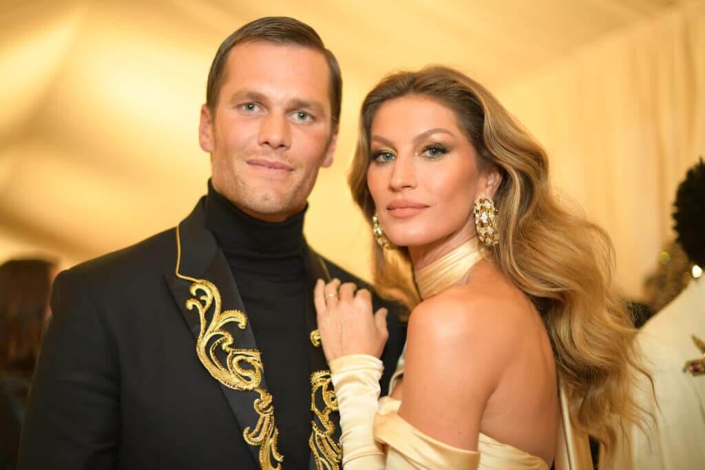 Tom Brady and Gisele Bundchen attend the Heavenly Bodies: Fashion & The Catholic Imagination Costume Institute Gala at The Metropolitan Museum of Art on May 7, 2018 in New York City.