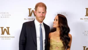 NEW YORK, NEW YORK - MAY 16: Prince Harry, Duke of Sussex and Meghan, The Duchess of Sussex attend the Ms. Foundation Women of Vision Awards: Celebrating Generations of Progress & Power at Ziegfeld Ballroom on May 16, 2023 in New York City. (Photo by Kevin Mazur/Getty Images Ms. Foundation for Women)