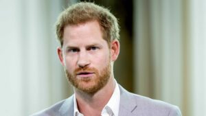 Britain's Prince Harry attends the Adam Tower project introduction and global partnership between Booking.com, SkyScanner, CTrip, TripAdvisor and Visa in Amsterdam on September 3, 2019 an initiative led by the Duke of Sussex to change the travel industry to better protect tourist destinations and communities that depend on it.