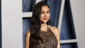 BEVERLY HILLS, CA - MARCH 12: Olivia Rodrigo attends 2023 Vanity Fair Oscar After Party Arrivals at Wallis Annenberg Center for the Performing Arts on March 12, 2023 in Beverly Hills, California.