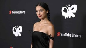 LOS ANGELES, CALIFORNIA - JUNE 29: Olivia Rodrigo attends the revealing of the #vampireOR2 Shorts challenge and premiere the video for her single "vampire", (Geffen Records) at YouTube Space LA on June 29, 2023 in Los Angeles, California.