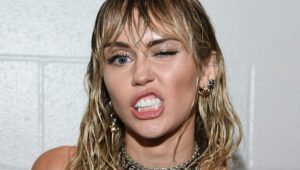 Miley Cyrus backstage during the 2019 MTV Video Music Awards at Prudential Center on August 26, 2019 in Newark, New Jersey.
