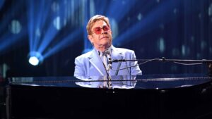 Elton John performs live on stage at iHeartRadio ICONS with Elton John: Celebrating The Launch Of Elton John’s Autobiography, "Me" at the iHeartRadio Theater Los Angeles on October 16, 2019.