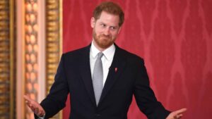 Prince Harry, Duke of Sussex, the Patron of the Rugby Football League hosts the Rugby League World Cup 2021 draws at Buckingham Palace on January 16, 2020 in London, England. The Rugby League World Cup 2021 will take place from October 23rd through to November 27th, 2021 in 17 cities across England.