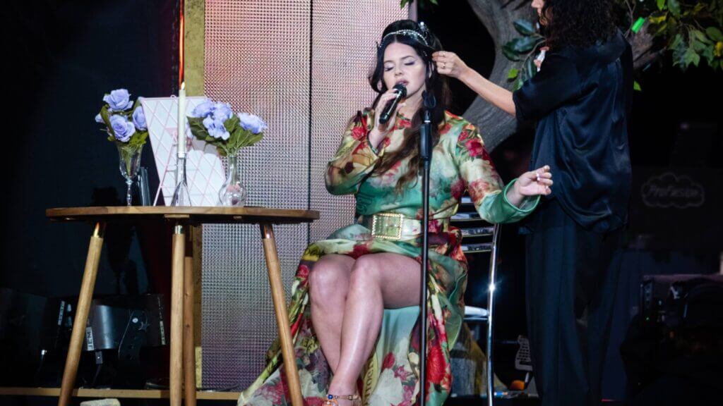 LONDON, ENGLAND - JULY 09: (EDITORIAL USE ONLY) Lana Del Rey performs at BST Hyde Park on July 09, 2023 in London, England