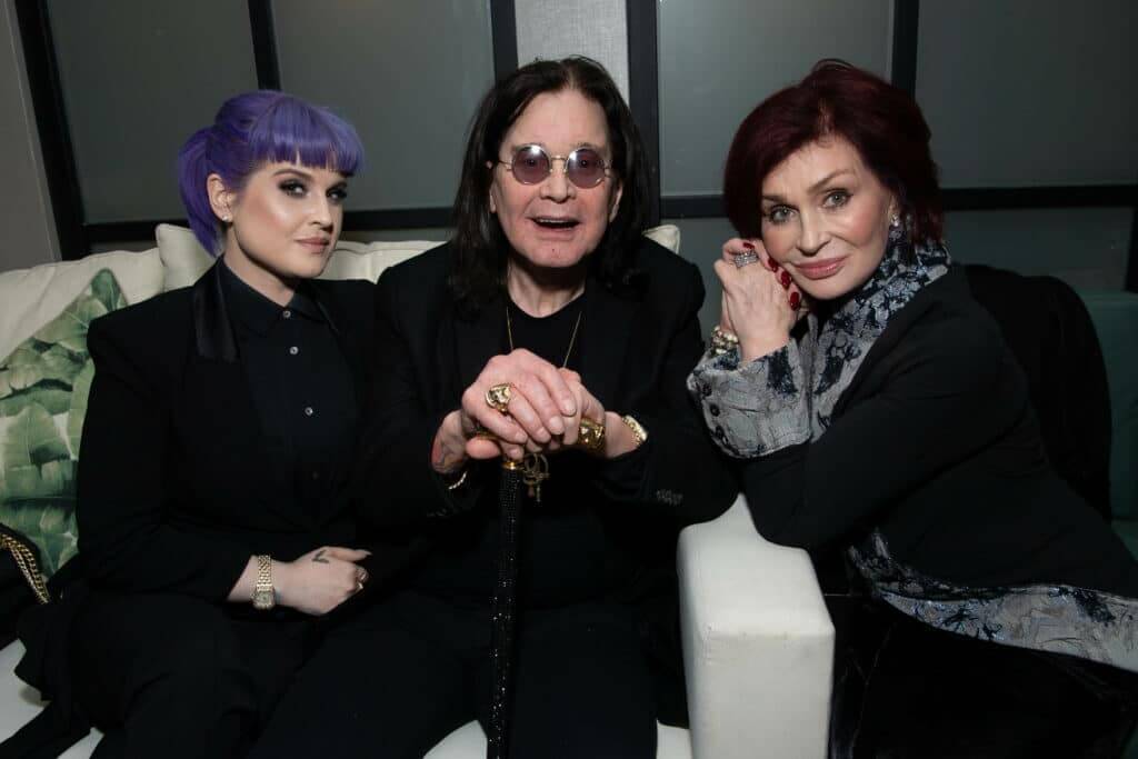Kelly Osbourne, Ozzy Osbourne and Sharon Osbourne attend the after party for the special screening of Momentum Pictures' 'A Million Little Pieces' on December 04, 2019 in West Hollywood, California.