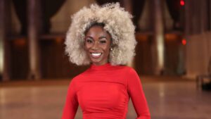 NEW YORK, NEW YORK - OCTOBER 25: Angelica Ross, Emmy-nominated actor and star of "Pose" and "American Horror Story" on FX and now as Roxie Hart in "Chicago" on Broadway attends the 2022 Gotham Awards nominations announcement at Cipriani Wall Street on October 25, 2022 in New York City.