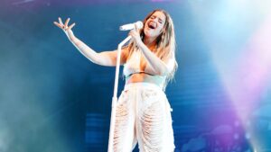 Maren Morris performs onstage during day one of the Pilgrimage Music & Cultural Festival on September 25, 2021 in Franklin, Tennessee.