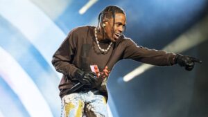 Travis Scott performs during 2021 Astroworld Festival at NRG Park on November 05, 2021 in Houston, Texas.