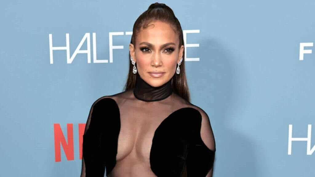 Jennifer Lopez attends "Halftime" Premiere during the Tribeca Festival Opening Night on June 08, 2022 in New York City.
