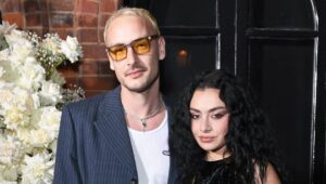 George Daniel (L) and Charli XCX attend the Vogue & Netflix party in celebration of the BAFTA Television Awards at Belvedere Restaurant on May 11, 2023 in London, England.