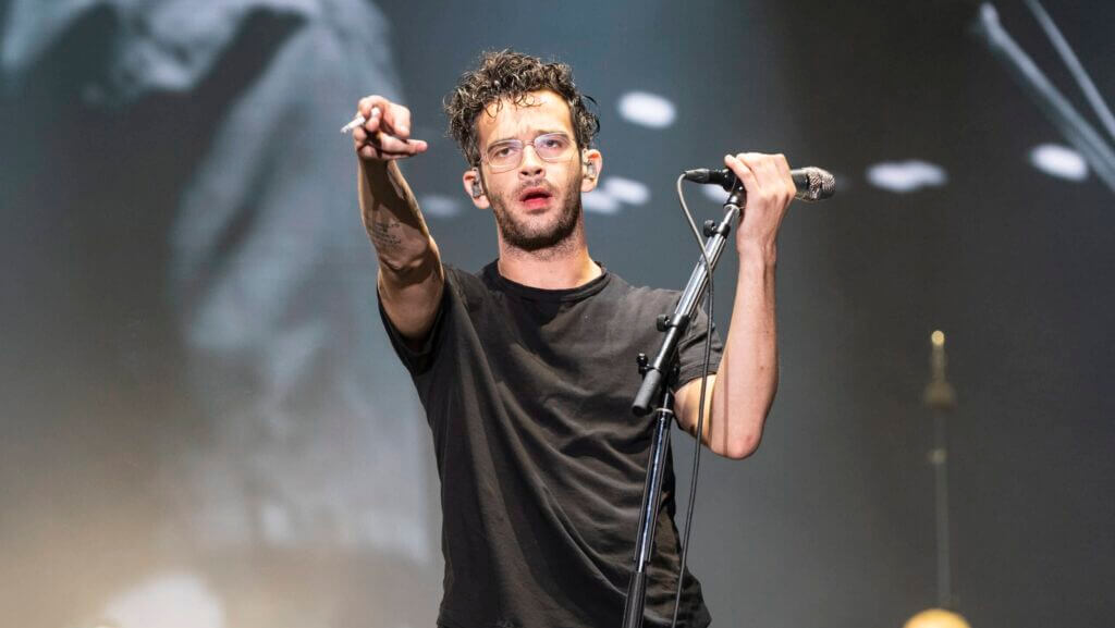 AUSTIN, TEXAS - OCTOBER 14: Matty Healy of The 1975 performs during 2023 Austin City Limits Music Festival at Zilker Park on October 14, 2023 in Austin, Texas. (