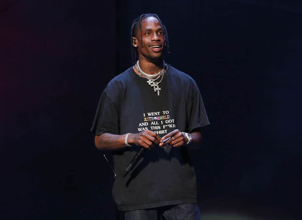 Travis Scott performs onstage during Day 2 of 2018 Governors Ball Music Festival at Randall's Island on June 2, 2018 in New York City.