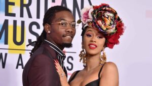 Offset and Cardi B attend the 2018 American Music Awards at Microsoft Theater on October 9, 2018 in Los Angeles, California.