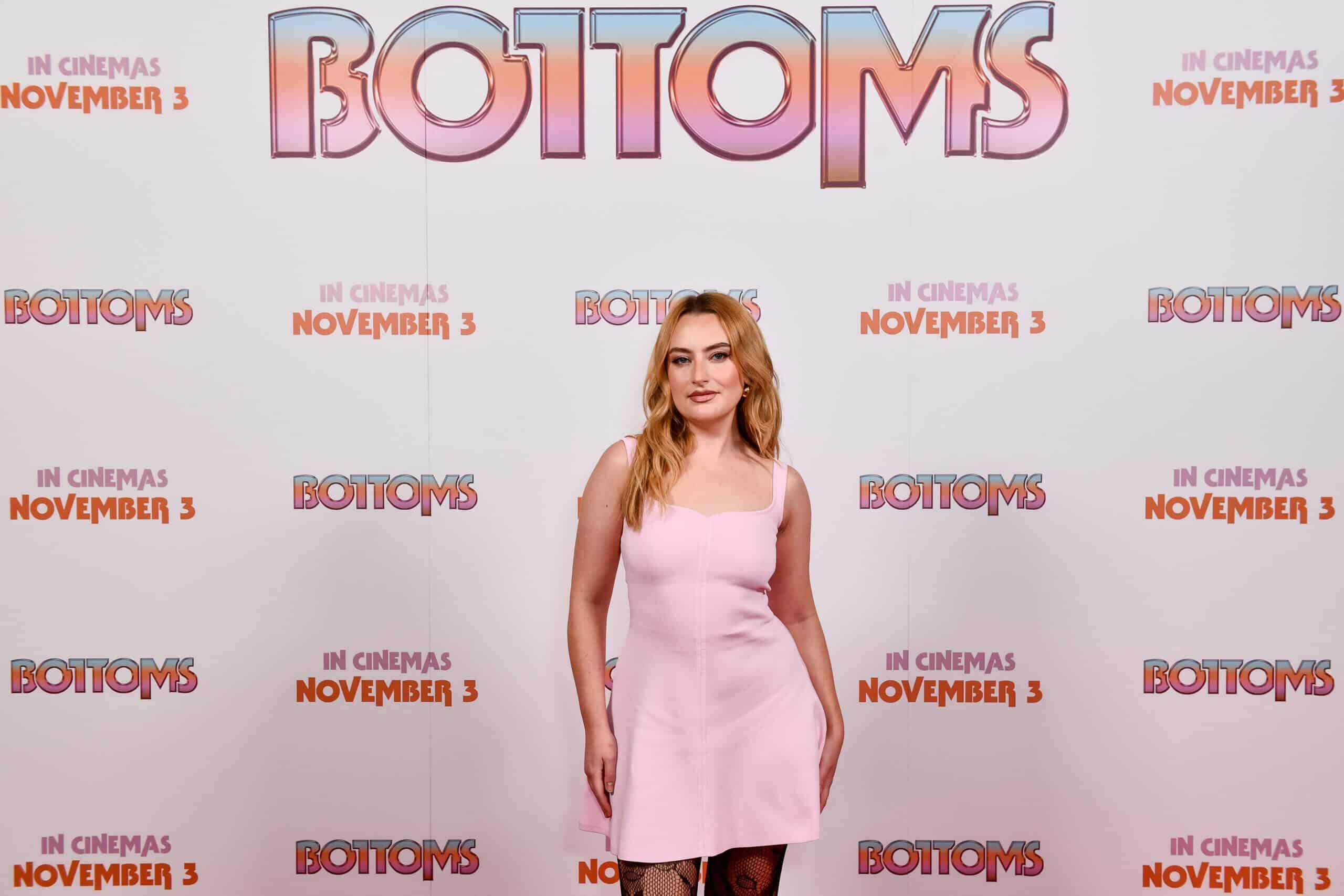 LONDON, ENGLAND - OCTOBER 30: Amelia Dimoldenberg attends to host a special Screening of "Bottoms", on October 30, 2023 in London, England. The film will be released in UK cinemas on 3rd November. 