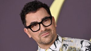 Dan Levy attends the Los Angeles Premiere of Netflix's "Good Grief" at The Egyptian Theatre Hollywood on December 19, 2023 in Los Angeles, California.