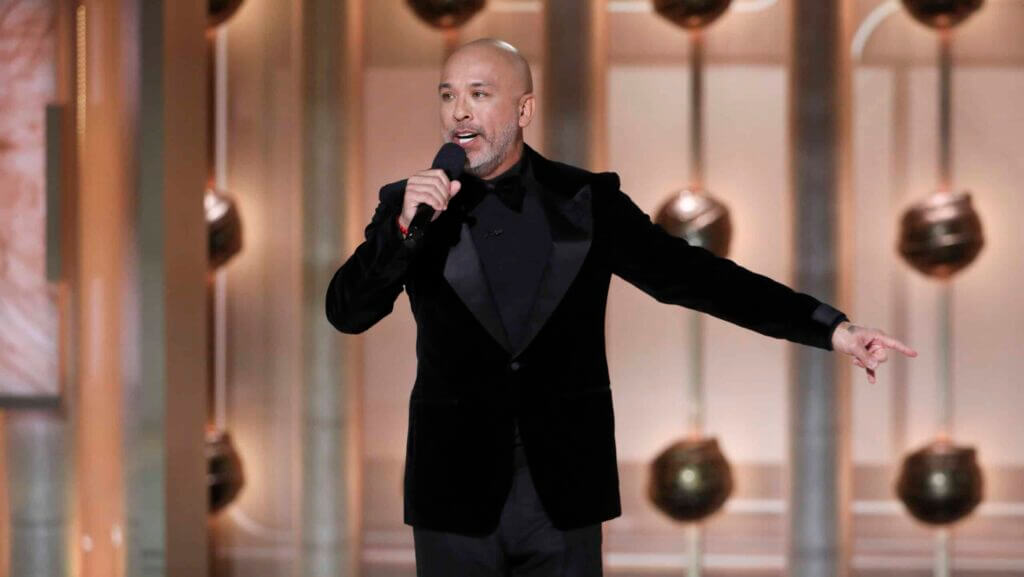 Jo Koy at the 81st Golden Globe Awards held at the Beverly Hilton in Beverly Hills, California on Sunday, January 7, 2024.