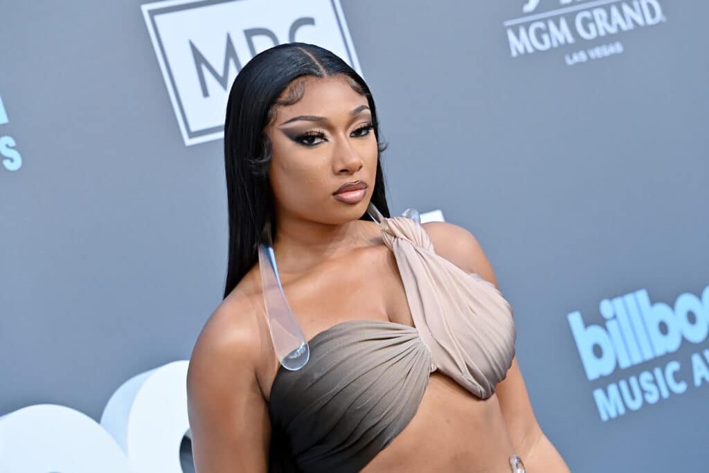 Megan Thee Stallion attends the 2022 Billboard Music Awards at MGM Grand Garden Arena on May 15, 2022 in Las Vegas, Nevada.