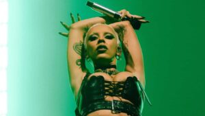 Doja Cat pictured for The Scarlet Tour. Photo: Jacob Webster