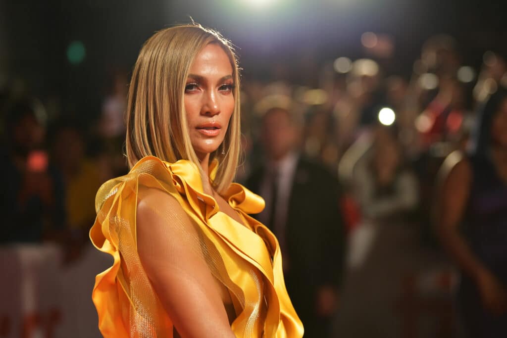 Jennifer Lopez attends the "Hustlers" premiere during the 2019 Toronto International Film Festival at Roy Thomson Hall on September 07, 2019 in Toronto, Canada.