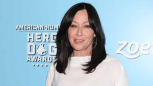 Shannen Doherty attends the 9th Annual American Humane Hero Dog Awards at The Beverly Hilton Hotel on October 05, 2019 in Beverly Hills, California