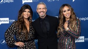 Teresa Giudice, Andy Cohen and Melissa Gorga