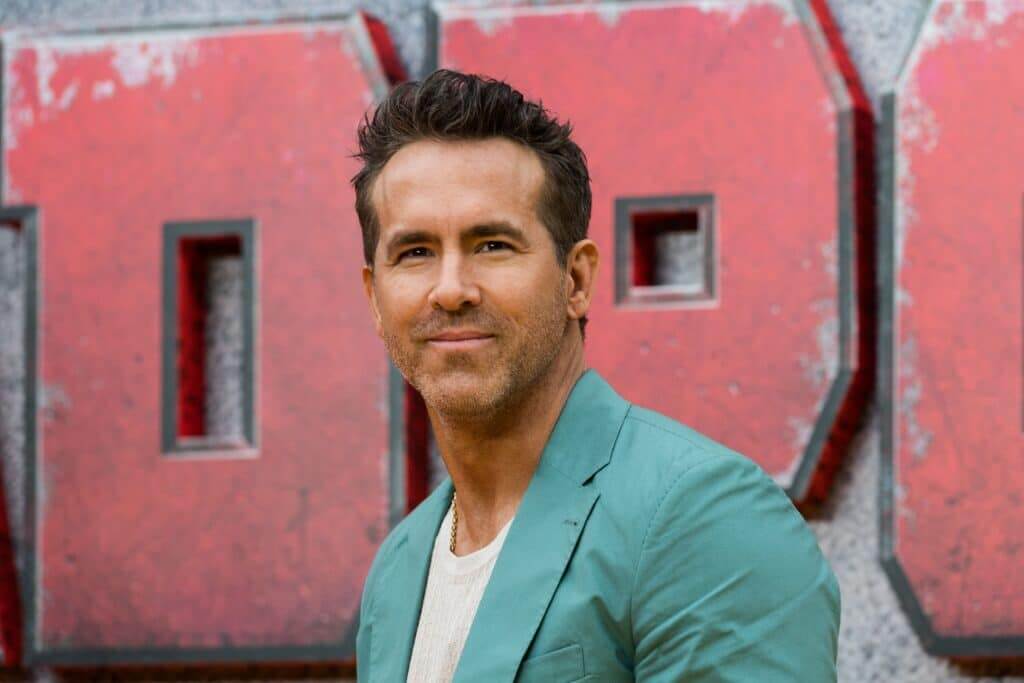 Ryan Reynolds attends the red carpet arrivals at the Deadpool And Wolverine UK Sneak Peek Event at Hammersmith Eventim Apollo. 