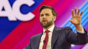 Former President Trump has chosen Sen. JD Vance of Ohio as his running mate for the 2024 election, tapping the first-term Ohio senator and America First firebrand to join the Republican ticket, Trump announced on Truth Social. File Image Shot On: February 23, 2024, National Harbor, Maryland, USA: Ohio Republican Sen. J.D. VANCE at the 2024 CPAC DC conference in National Harbor, Maryland.
