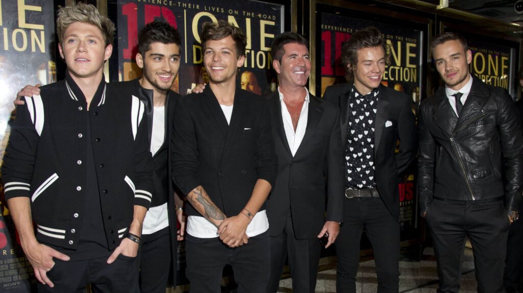 This is Us 3d World Premiere at the Empire Leicester Square - Inside Access One Direction - Niall Horan Zayn Malik Louis Tomlinson Harry Styles and Liam Payne and Simon Cowell