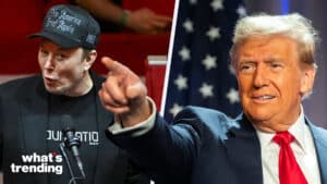 LEFT: Elon Musk speaks at a political rally for Donald Trump at Madison Square Garden in New York, New York, USA, 27 October 2024. RIGHT: United States President-elect Donald Trump speaks during a meeting with House Republicans at the Hyatt Regency Hotel in Washington, DC.