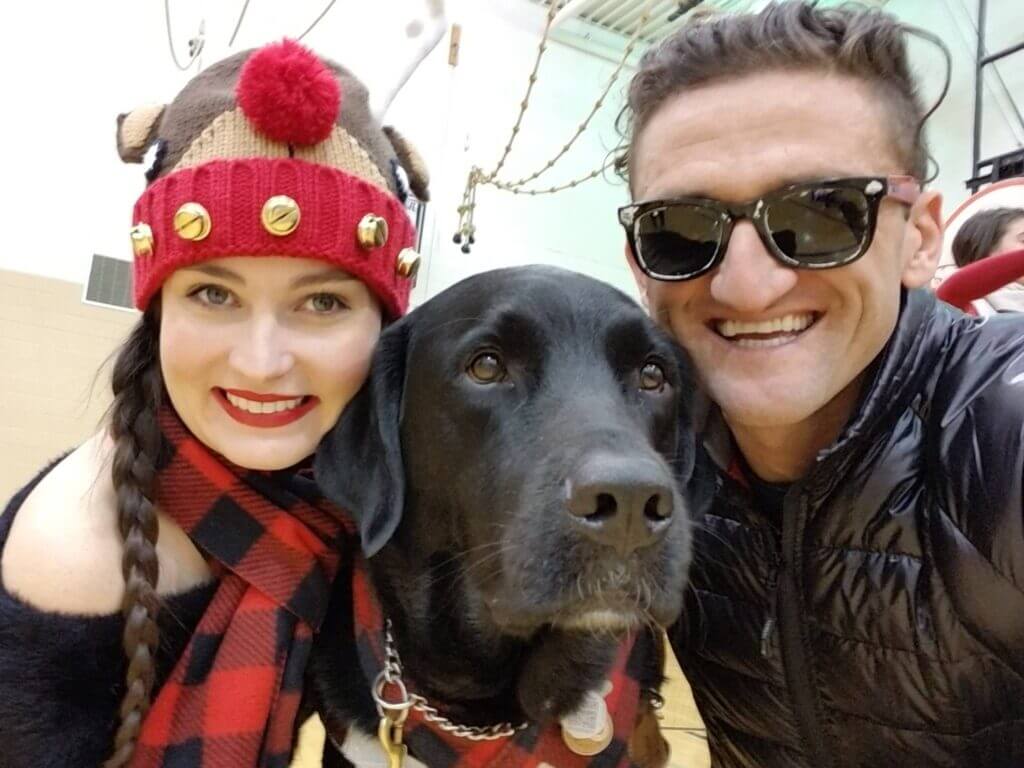 Molly Burke and Casey Neistat.