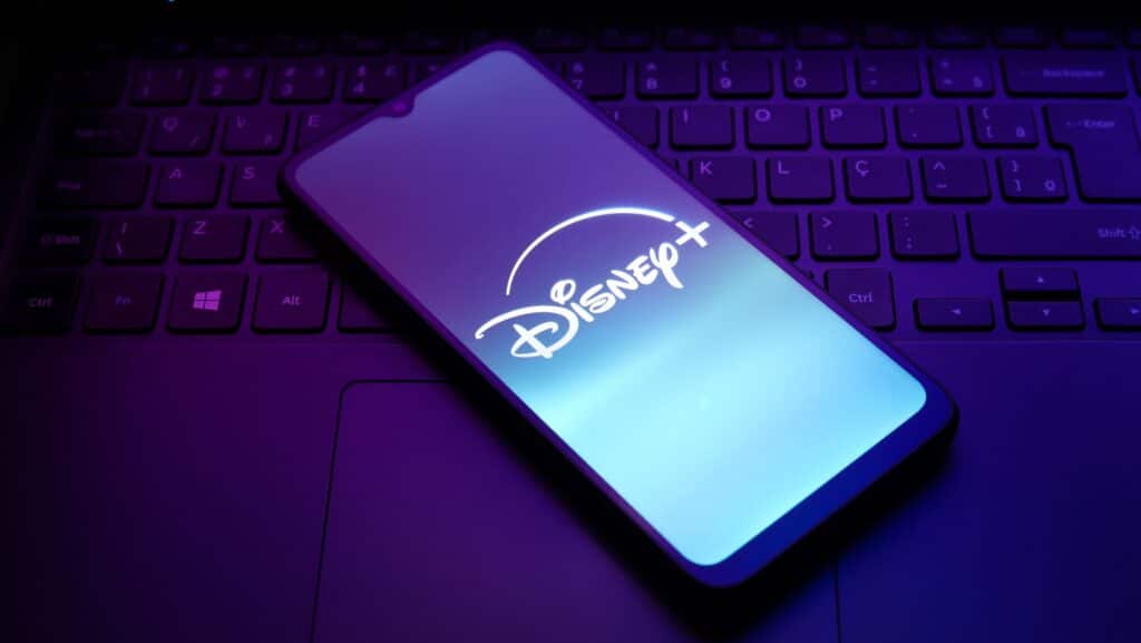 The Disney Plus logo appears on the screen of a smartphone in Reno, United States, on December 15, 2024.