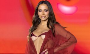 Brazilian singer Anitta presents a creation during the Womenswear Spring/Summer 2025 collection for L'Oreal Paris during the Paris Fashion Week, in Paris, France, 23 September 2024. The presentation of the Women's Ready-To-Wear collections runs from 23 September to 01 October 2024.