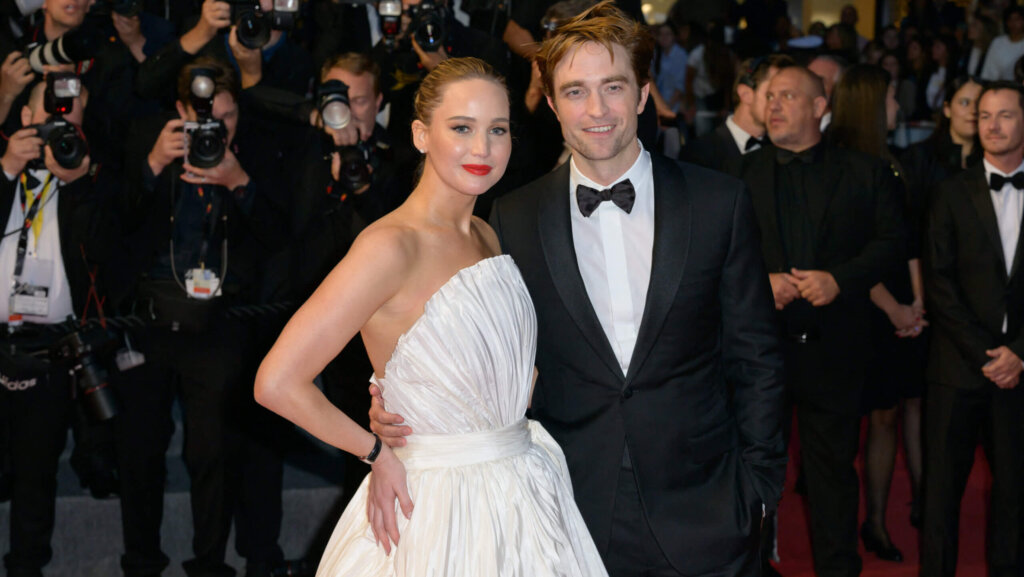 Jennifer Lawrence and Robert Pattinson attending the ‘Die My Love’ Screening and Red Carpet at Palais Des Festivals in Cannes, France on May 17 2025 as part of the 78th Cannes Film Festival.