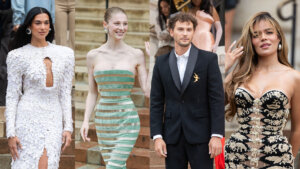 Cardi B brought a crow, Karol G stunned in couture, and Dua Lipa glowed in bridal white at Schiaparelli.