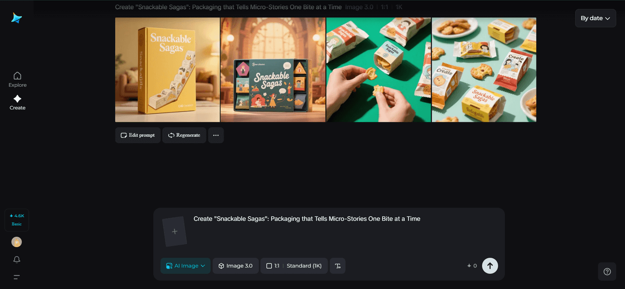 Snackable Sagas packaging boxes and snack pieces with hands breaking a snack on a green background